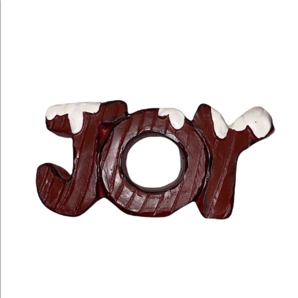 Other - Auburn Red Joy Snow Covered Christmas Decoration 🤎